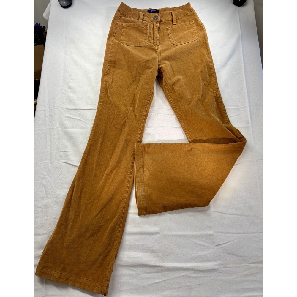YMI Orange Corduroy Jeans Zip Up Size 7/28